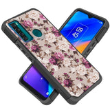 For TCL 20 XE Graphic Design Pattern Hard PC & Soft TPU Silicone Protection 2in1 Hybrid Shockproof Armor Rugged Bumper  Phone Case Cover