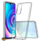 For TCL 30 5G /TCL 30+ Plus /TCL 30 Crystal HD Clear Back Panel Hard PC + TPU Bumper Frame Hybrid Slim Thin Shockproof  Phone Case Cover