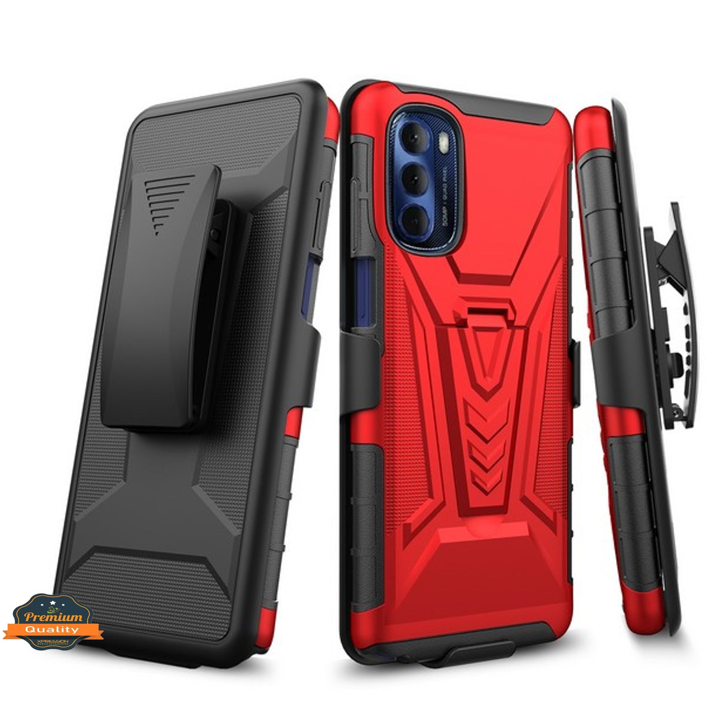 For Samsung Galaxy A23 5G Hybrid Armor Kickstand with Swivel Belt Clip Holster Heavy Duty 3 in 1 Defender Shockproof  Phone Case Cover