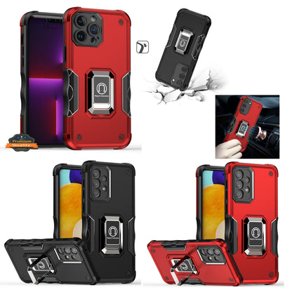 For Samsung Galaxy A33 5G Hybrid Hard PC Soft TPU Bumper with Magnetic Ring Stand Holder Military-Grade Drop Protection  Phone Case Cover