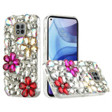 For Apple iPhone SE 3 (2022) SE/8/7 Bling Clear Crystal 3D Full Diamonds Luxury Sparkle Rhinestone Hybrid Gold/ Pink/ Red Phone Case Cover