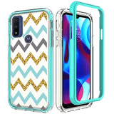 For Motorola Moto G Pure Beautiful Design 3 in 1 Hybrid Triple Layer Armor Hard Plastic Rubber TPU Shockproof Protective Frame  Phone Case Cover