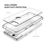 For Motorola Moto G Pure / Moto G Power 2022 Ultra Slim Body Frame [Shock-Absorption] Hybrid Defender Rubber Silicone Gummy TPU Clear Hard Back Protective  Phone Case Cover