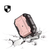 For Apple AirPods 2 & 1 Full-Body Rugged ShockProof Hybrid With Metal Hook Carabiner Heavy Duty Armor Protective Case Cover