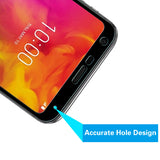 For LG Q7, LG Q7+ Full Coverage Tempered Glass Screen Protector Full Screen 3D Curved 9H 2.5D Clear / Black Screen Protector