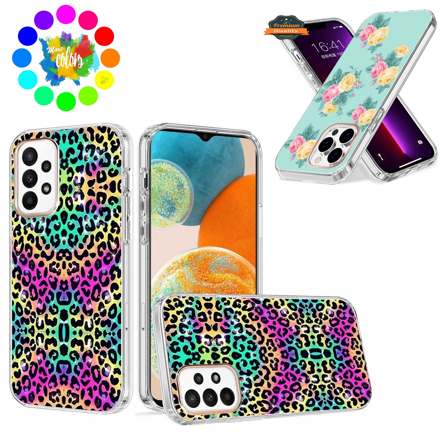 For Apple iPhone 14 Pro (6.1") Creative Stylish Fashion Design Hybrid Rubber TPU Hard PC Shockproof Slim Fit  Phone Case Cover