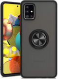 For Motorola Moto G Power 2022 (6.5") Finger Ring Stand Holder Kickstand Hybrid Frosted Matte TPU Hard PC Frame Shock-Absorption  Phone Case Cover