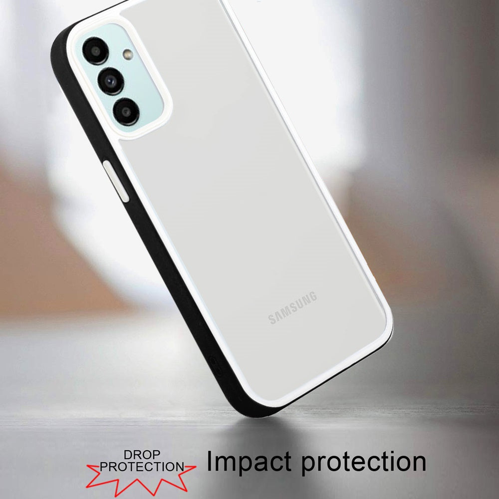 For Samsung Galaxy A33 5G Hybrid Transparent Colored Frame Bumper Hard Back Shockproof Slim TPU Silicone Protective  Phone Case Cover