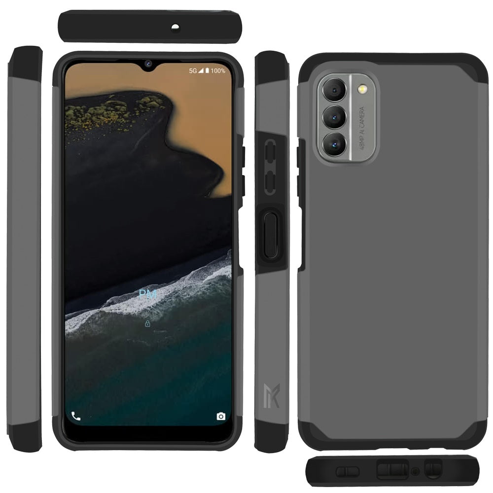 For Nokia G400 Ultra Slim Shock Absorption 2 in 1 Tuff Hybrid Dual Layer Hard PC + Soft TPU Rubber Frame Armor Defender  Phone Case Cover