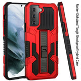 For Samsung Galaxy S22 Hybrid Tough Rugged [Shockproof] Dual Layer Protective with Kickstand Military Grade Hard PC + TPU  Phone Case Cover