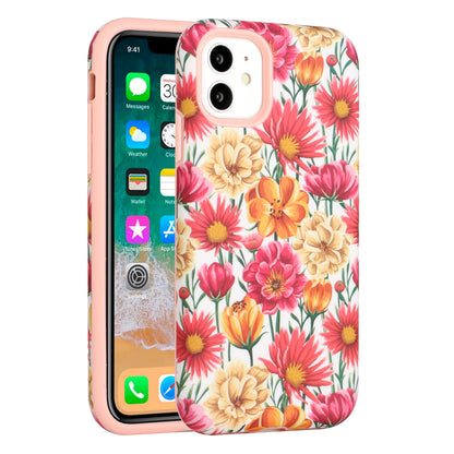 For Samsung Galaxy Z Flip 4 5G Bliss Floral Stylish Design Hybrid Rubber TPU Hard PC Shockproof Armor Slim  Phone Case Cover