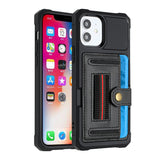For Apple iPhone 12 Pro Max (6.7") Wallet Case PU Leather with Credit Card Storage Holder Snap Button Back Folio Flip Pocket  Phone Case Cover