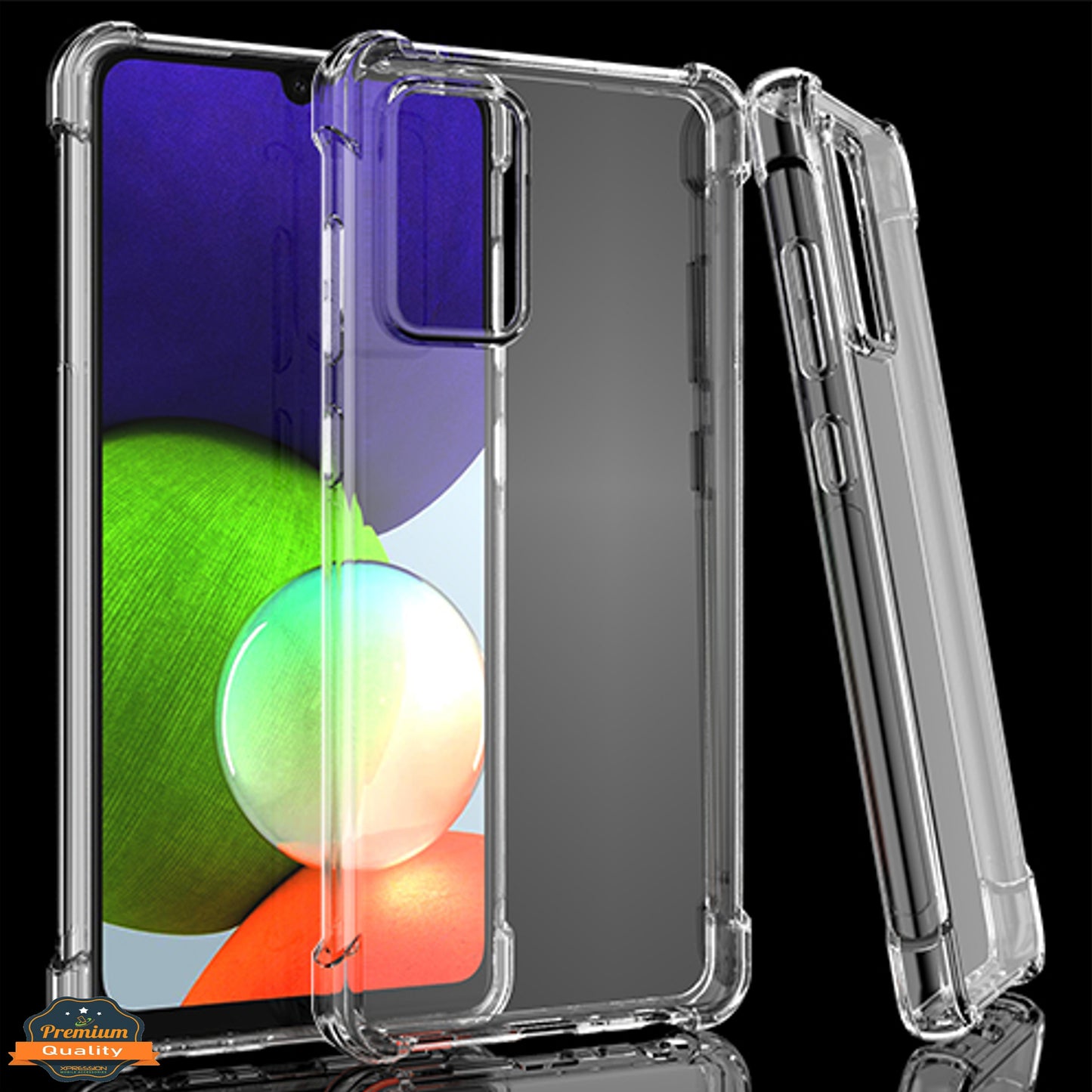 For Motorola Moto G Stylus 5G 2022 HD Hybrid TPU Corner Protective Rubber Shockproof Gummy Gel Bumper Transparent Clear Phone Case Cover