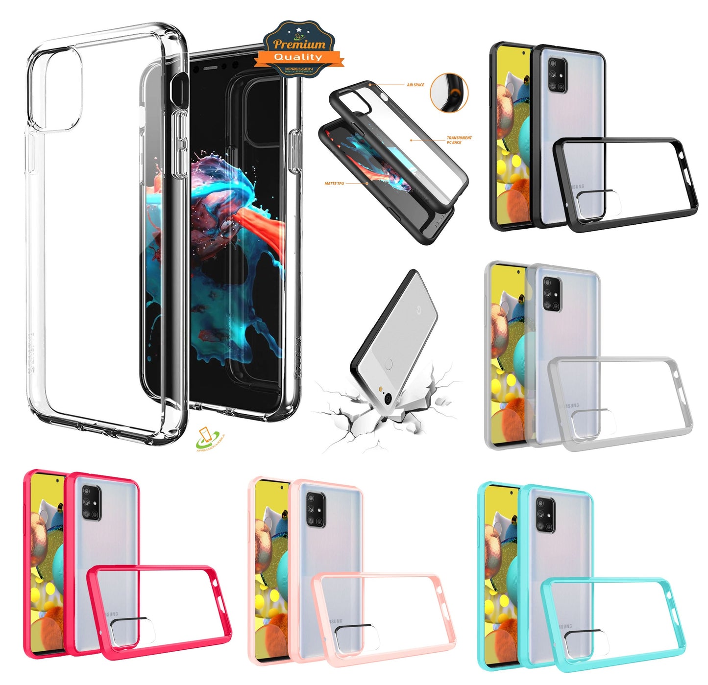 For Motorola Moto G Stylus 5G 2022 Hybrid Slim Crystal Clear Transparent Shock-Absorption Bumper Hard PC Back Frame  Phone Case Cover
