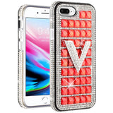 For Apple iPhone 8 Plus/7 Plus/6 Plus/6s Plus Fashion Luxury 3D Bling Diamonds Rhinestone Jeweled Ornament Shiny Crystal  Phone Case Cover