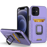 For Apple iPhone SE 2022 /SE 2020/8/7 Wallet Case Designed with Credit Card Holder & Magnetic Kickstand Ring Hybrid Armor  Phone Case Cover