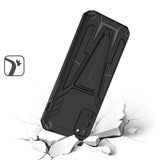 For Samsung Galaxy A03S Heavy Duty Protection Hybrid Built-in Kickstand Rugged Shockproof Military Grade Dual Layer  Phone Case Cover