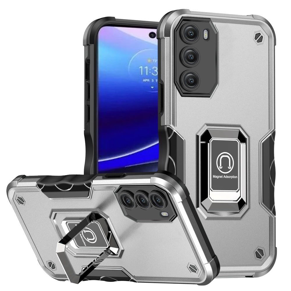 For Motorola Moto G Stylus 4G 2022 Hybrid Magnetic Ring Holder Stand Kickstand Heavy Duty Rugged TPU Silicone Shockproof  Phone Case Cover