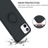 For Samsung Galaxy S22 Slim Silicone Soft Rubber Hybrid with Ultra-Thick Ring Magnetic Stand Holder Car Mount Supported Hard Protective  Phone Case Cover