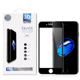 For Apple iPhone SE 3 (2022) Tempered Glass Screen Protector 3D Full Coverage Tempered Glass Film Edge to Edge Protection Full Cover Clear Black Screen Protector