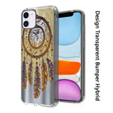 For Apple iPhone 13 (6.1") Fashion Hybrid Design Image Transparent Rubber TPU Protector Thin Shell Back PC Armor  Phone Case Cover