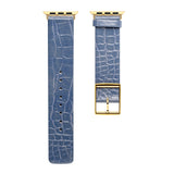For Apple Watch Size 38/40/41mm Genuine Leather Replacement Band Strap Hybrid Wristbands Design Gold Buckle for iWatch Series 7/SE/6/5/4/3/2/1  Phone Case Cover