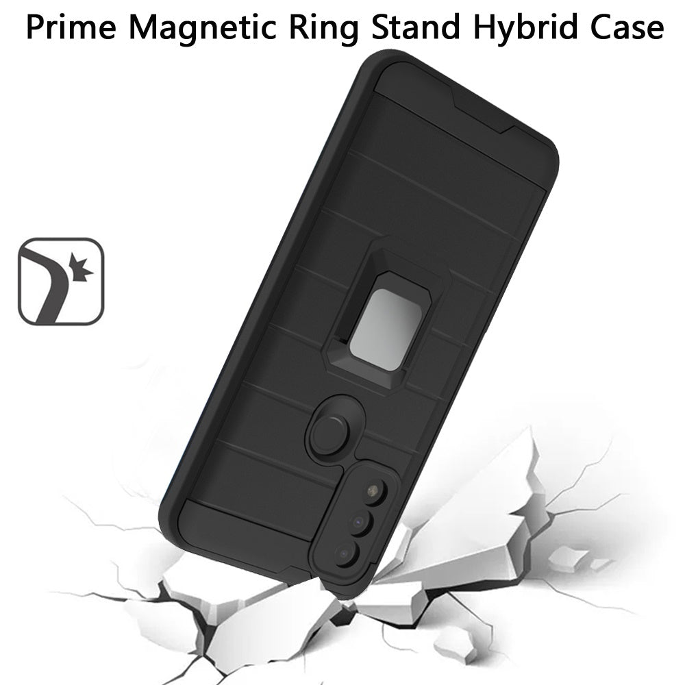 For Motorola Moto G 5G 2022 Magnetic Ring Holder Rubber Hybrid Stand Kickstand Slim Texture Rugged Armor Heavy Duty  Phone Case Cover
