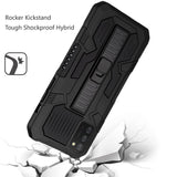 For Samsung Galaxy A02s Hybrid Tough Rugged [Shockproof] Dual Layer Protective with Kickstand Military Grade Hard PC + TPU  Phone Case Cover