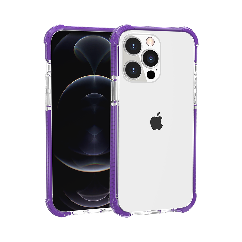 For Apple iPhone 11 (6.1") Slim Hybrid Transparent Rubber Gummy Gel Hard PC Silicone TPU Color Bumper Frame  Phone Case Cover