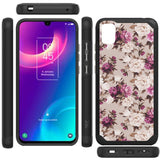 For TCL 30 LE T602DL Slim Corner Protection Shock Absorption Hybrid Dual Layer Hard TPU Rubber Frame Armor Defender  Phone Case Cover