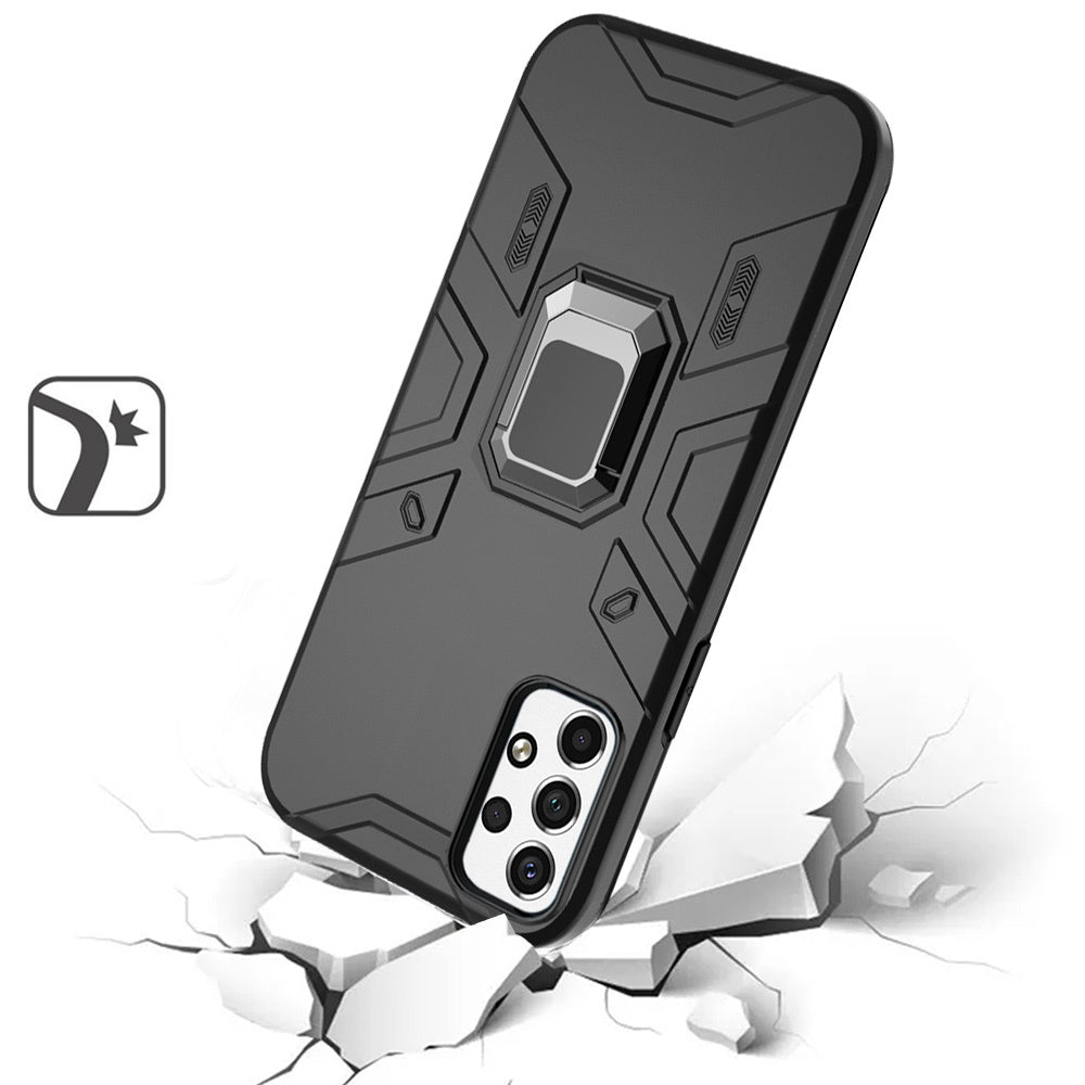 For Motorola Edge+ 2022 /Edge Plus Slim Rugged Shockproof Hybrid with Magnetic Ring Stand Holder  Phone Case Cover