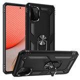 For Samsung Galaxy A71 5G Military Grade Heavy Duty Rugged Dual Layers Full Body Shockproof Hybrid Protection with Ring Kickstand  Phone Case Cover