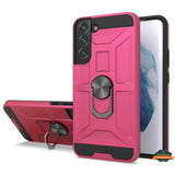 For Samsung Galaxy S22+ Plus Hybrid Ring Stand [360° Rotatable Ring Holder Magnetic Kickstand] Armor Shockproof TPU Rubber  Phone Case Cover