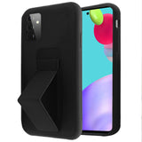 For Apple iPhone 13 (6.1") Hybrid Foldable Kickstand Magnetic Heavy Duty Silicone Rubber TPU Protector [Support Magnetic Car Mount]  Phone Case Cover