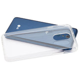 For LG Q7, LG Q7+ Slim Fit Hybrid Transparent Rubber Gummy Hard PC Silicone Durable Protective Clear Phone Case Cover
