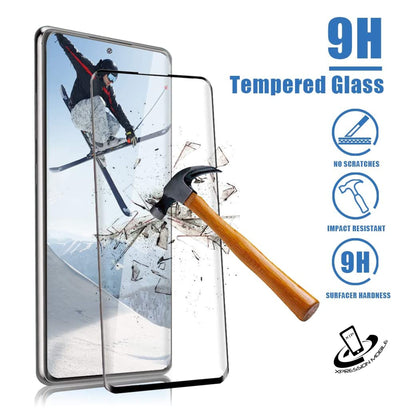 For Samsung Galaxy A23 5G Screen Protector Tempered glass Protective Film [3D Curved Full Coverage] [9H Hardness] [No bubbles] [Case Friendly] Clear Black Screen Protector