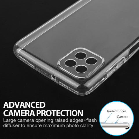 For Boost Mobile Celero 5G Crystal Clear Transparent TPU Flexible Rubber Silicone Ultra Thin Slim Gel Soft Skin Clear Phone Case Cover
