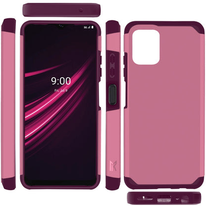 For OnePlus Nord N300 5G Ultra Slim Shock Absorption 2in1 Tuff Hybrid Dual Layer Hard PC TPU Rubber Frame Armor  Phone Case Cover