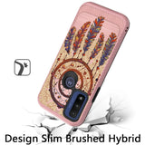 For Motorola Moto G Power 2022 Cute Design Printed Pattern Fashion Brushed Texture Shockproof Dual Layer Hybrid Slim Rubber  Phone Case Cover