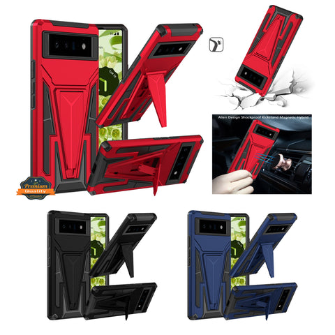 For Samsung Galaxy S21 FE /Fan Edition Heavy Duty Protection Hybrid Built-in Kickstand Rugged Shockproof Military Grade Dual Layer  Phone Case Cover