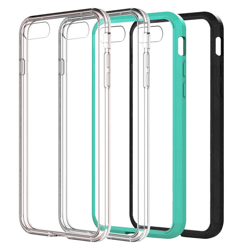 For Apple iPhone SE 3 (2022) Hybrid Transparent Clear Acrylic Back Hard Soft TPU Full Protective Bumper Extra Shock-Absorb  Phone Case Cover