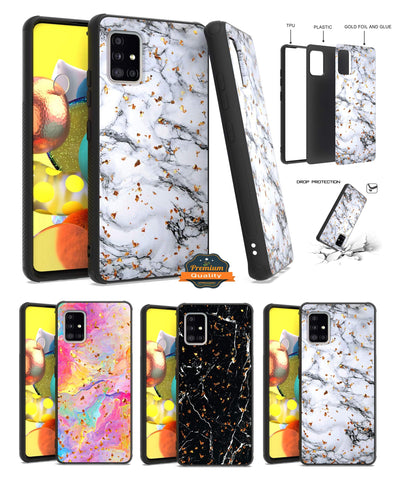 For Motorola Moto G Pure Marble Fashion Stone Stylish Flake Glitter Bling Hybrid Ultra Slim Glossy Soft TPU Rubber Hard PC Protection  Phone Case Cover