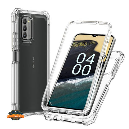 For Nokia C100 Hybrid 2in1 Front Bumper Frame Cover Square Edge Shockproof TPU + Hard PC Anti-Slip Heavy Duty  Phone Case Cover