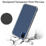 For Samsung A03 Core Hybrid Transparent Thick Pure TPU Rubber Silicone 4 Corners Gel Shockproof Protective Slim Back Clear Phone Case Cover