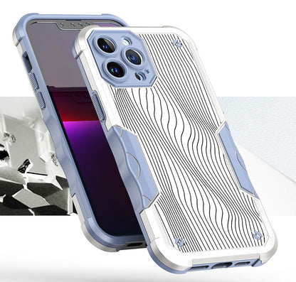 For Apple iPhone 14 Pro Max (6.7") Fashion Design Shockproof Hybrid Stylish Pattern Heavy Duty Rubber Armor  Phone Case Cover
