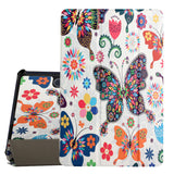 Case for Samsung Galaxy Tab S6 Lite 10.4" Design Lightweight Trifold Stand Magnetic Closure PU Leather Hard Folio Hybrid Protective Tablet Butterfly Tablet Cover