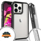For Apple iPhone 13 /Pro Max Mini Heavy Duty Transparent Clear 3 in 1 Hybrid Shockproof Full Edge Hard PC Bumper Front & Back Soft TPU Rubber Protective  Phone Case Cover