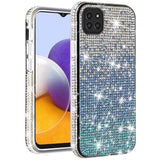 For Samsung Galaxy A22 5G Glitter Bling Ultra Thin TPU Sparkle Diamond Rhinestone Shiny Full Cover Crystal Stones Back  Phone Case Cover