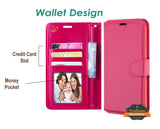 For Samsung Galaxy S20 FE /Fan Edition 5G Leather Wallet Case with Credit Card Holder Storage Kickstand & Magnetic Flip Hot Pink Phone Case Cover