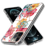 For Samsung Galaxy A03S Fashion Art Floral IMD Design Beautiful Flower Pattern Hybrid Protective Hard PC Rubber TPU Slim Hard Back Shockproof  Phone Case Cover
